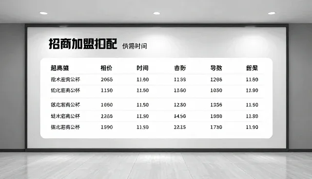 供需自动匹配如何提升招商加盟效率